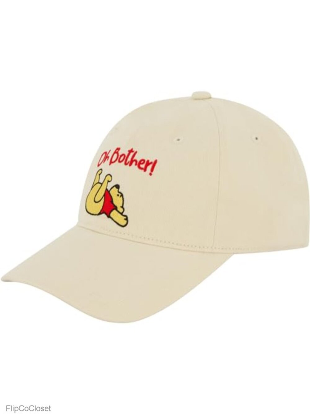 Winnie the Pooh Dad Hat Adjustable Cotton Baseball Cap Curved Brim Embroidery